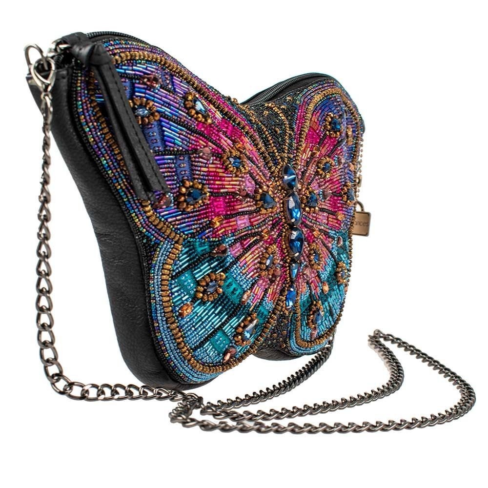 Mary Frances Butterfly Beaded Crossbody Bag – Crystal Statement Purse - Picture 3 of 8